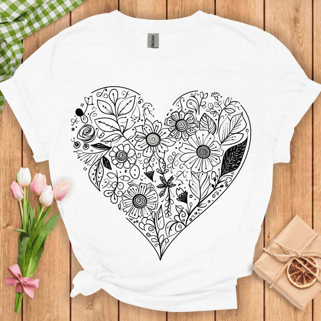 Heartful Wildflowers Unisex Tee