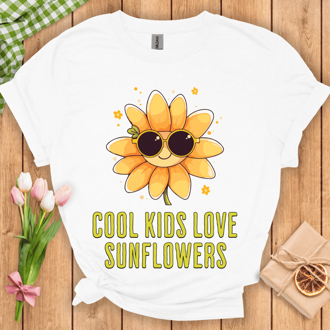 Cool Kids Love Sunflowers Unisex Tee