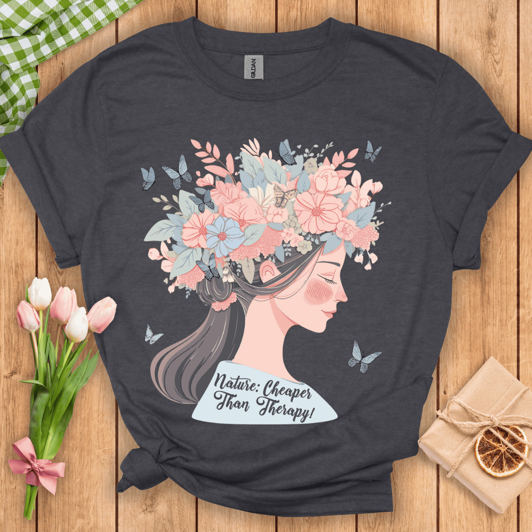 Nature Cheaper Than Therapy Unisex Tee