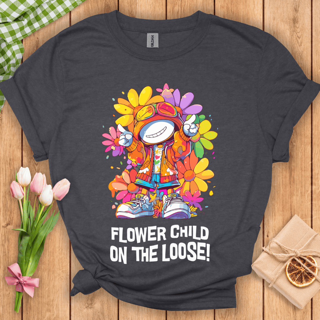 Flower Child On The Loose Unisex Tee