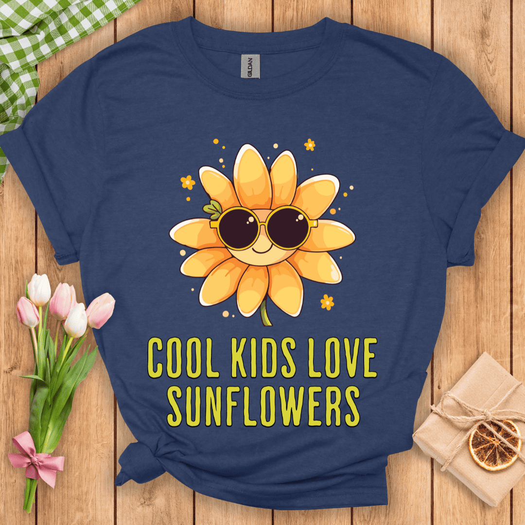 Cool Kids Love Sunflowers Unisex Tee