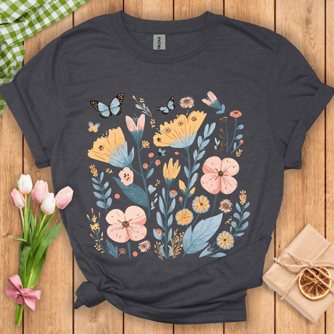 Wildflowers & Butterflies Unisex Tee