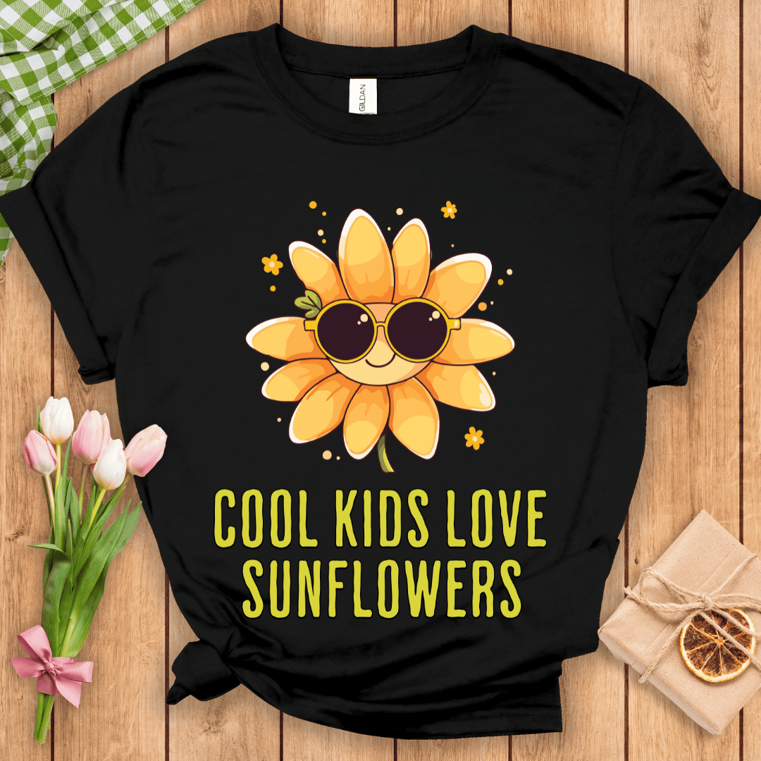 Cool Kids Love Sunflowers Unisex Tee