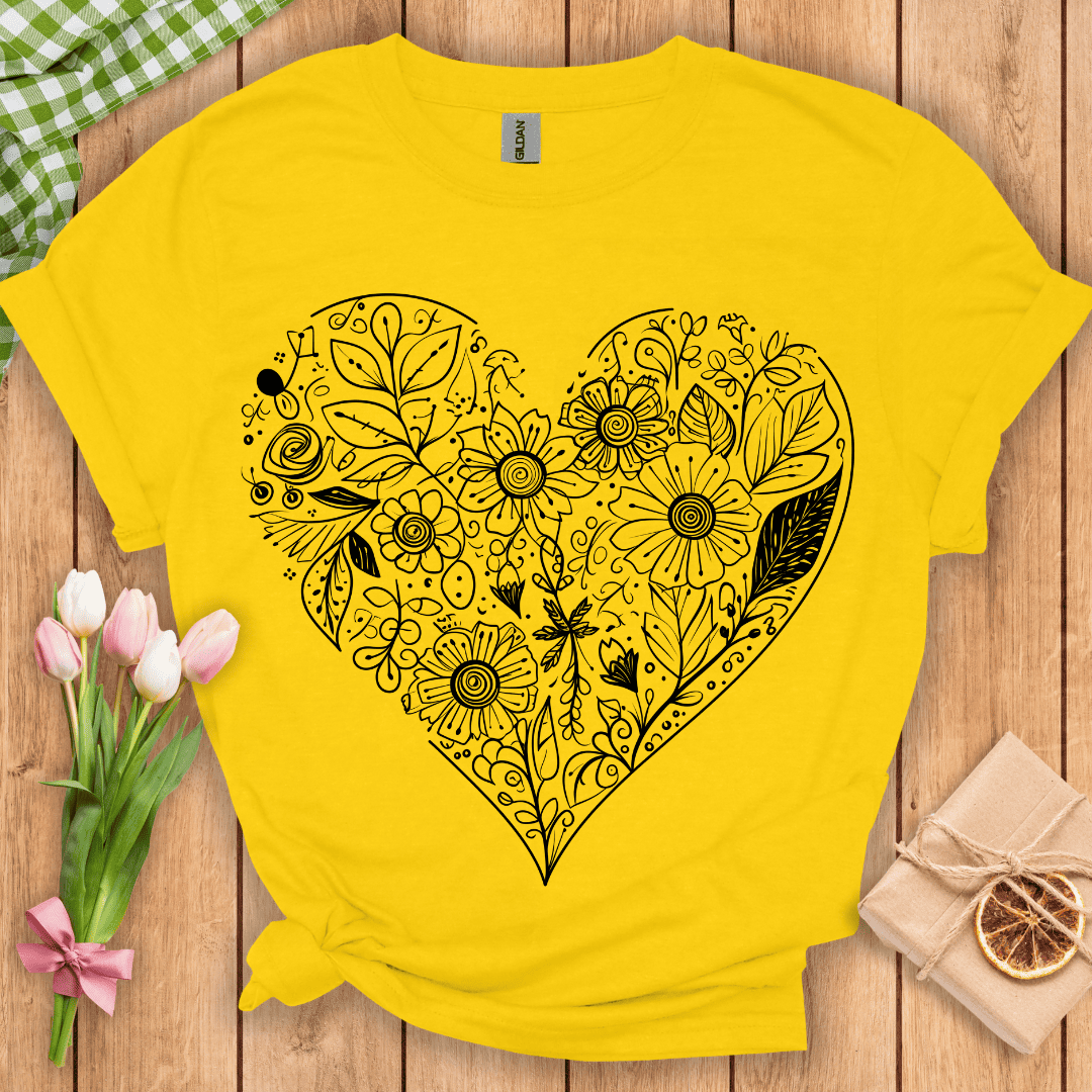 Heartful Wildflowers Unisex Tee