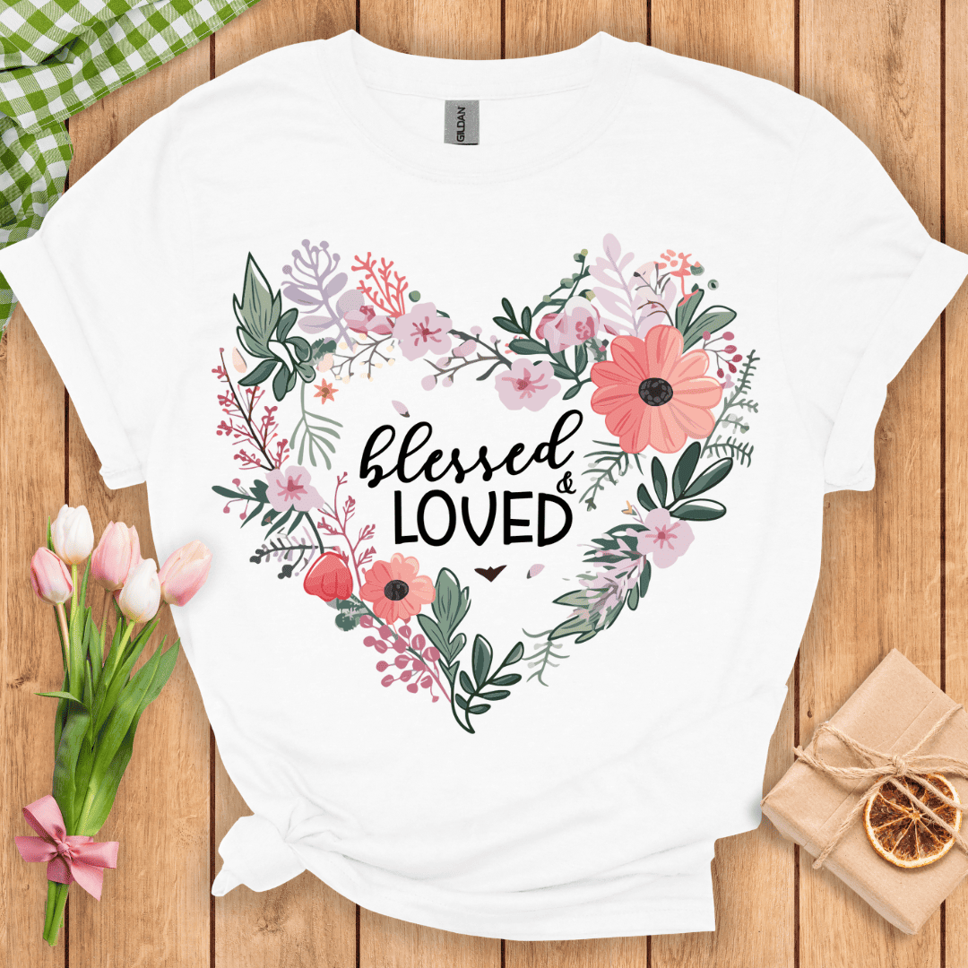 Blessed & Loved Heart Unisex Tee