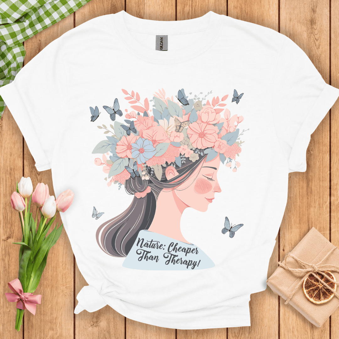 Nature Cheaper Than Therapy Unisex Tee