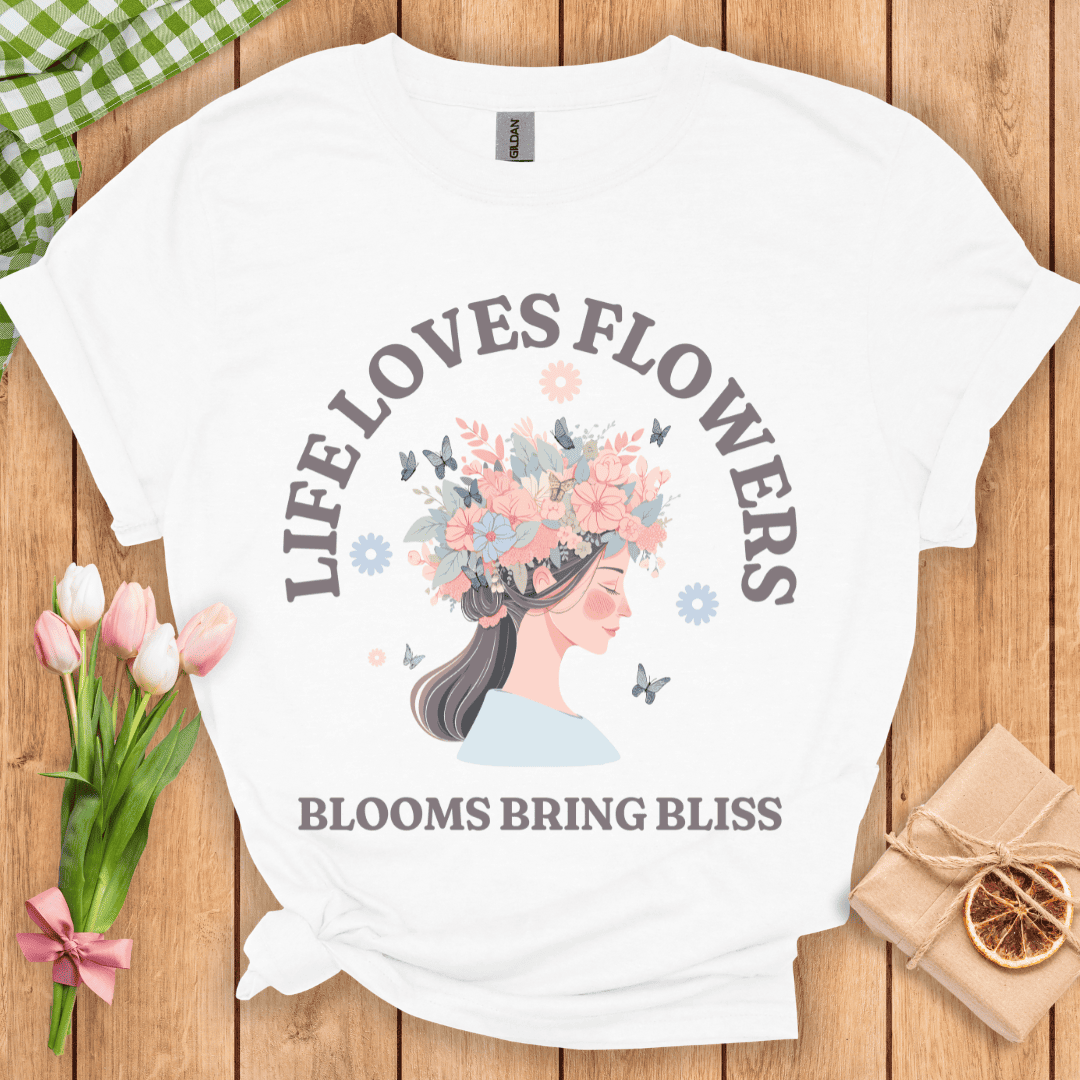 Life Loves Flowers Unisex Tee