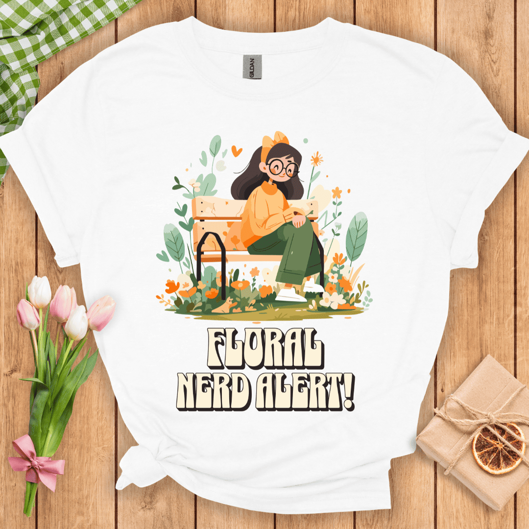 Floral Nerd Alert Unisex Tee