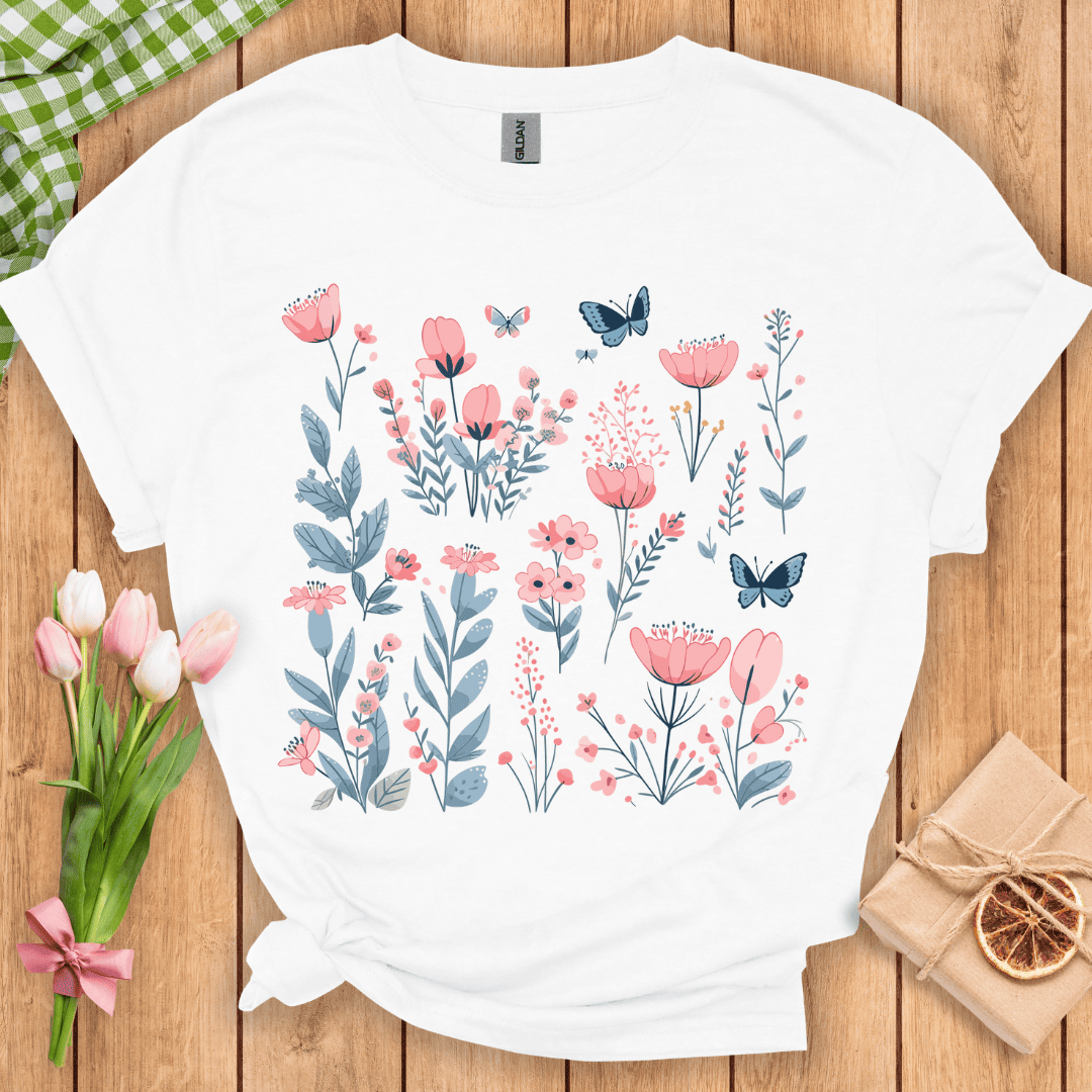 Wildflowers & Butterflies Unisex Tee