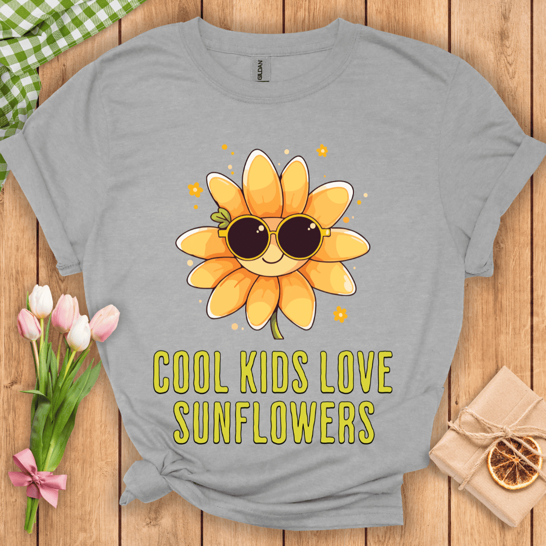 Cool Kids Love Sunflowers Unisex Tee