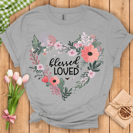 Blessed & Loved Heart Unisex Tee