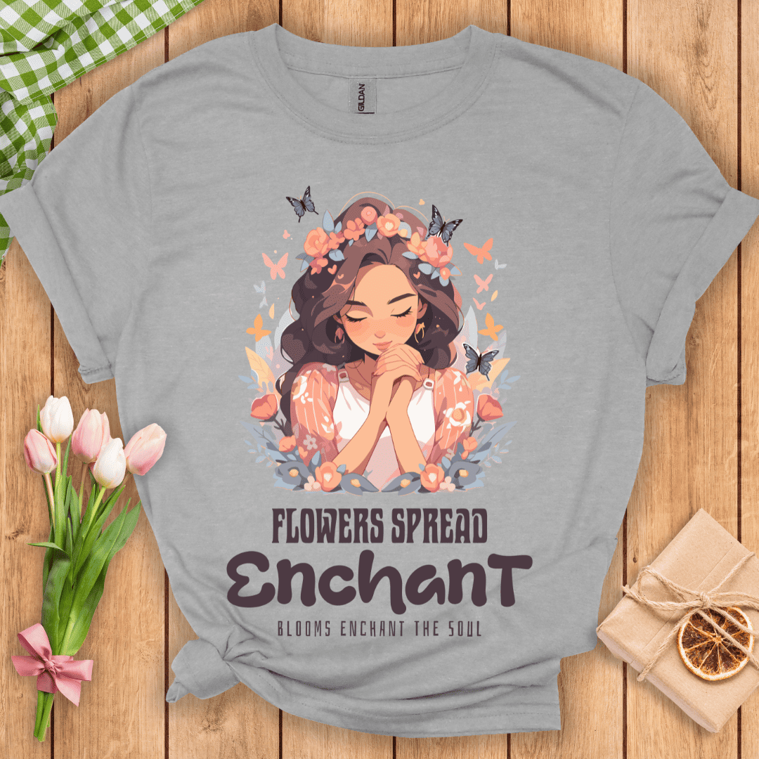 Flowers Spread Enchant Unisex Tee