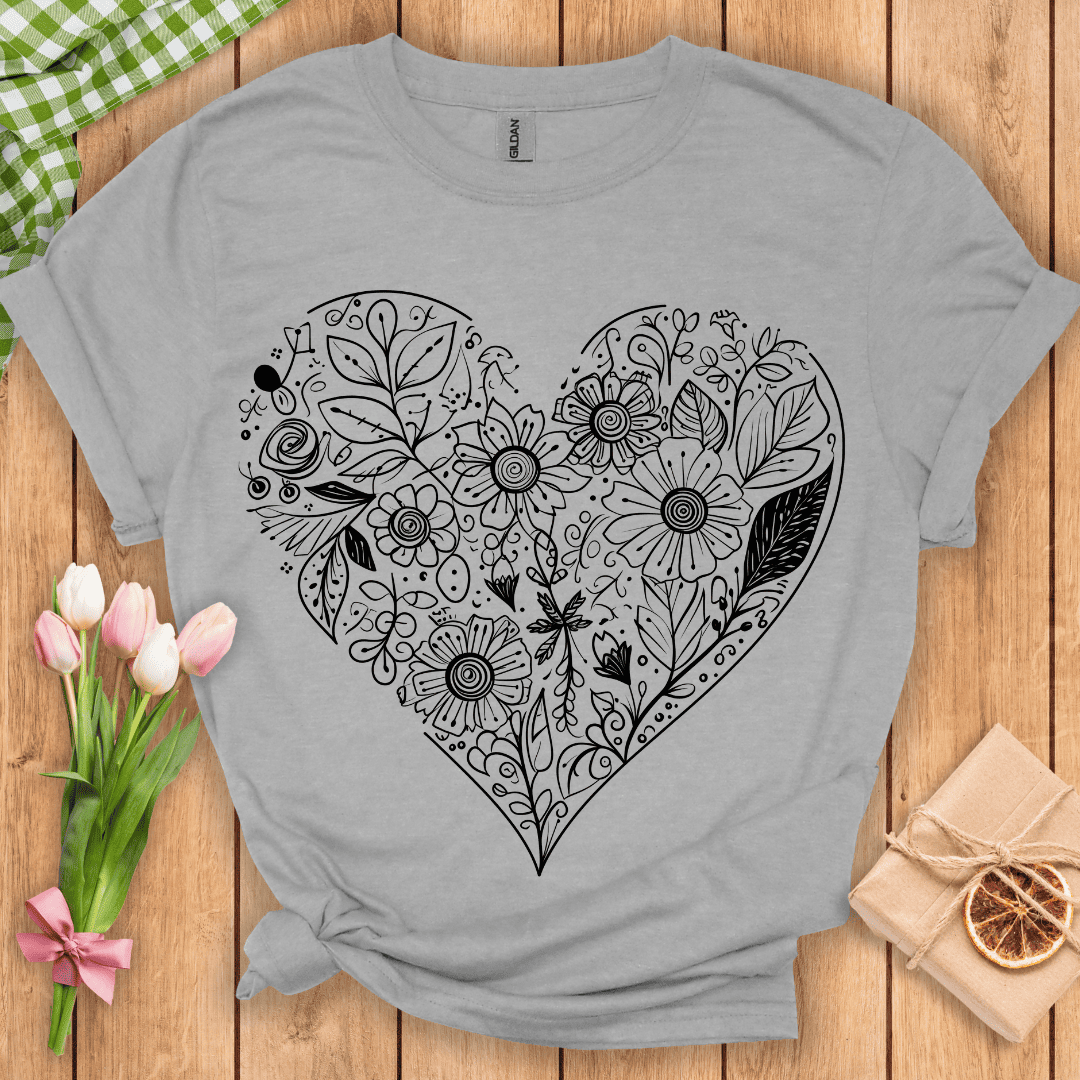 Heartful Wildflowers Unisex Tee