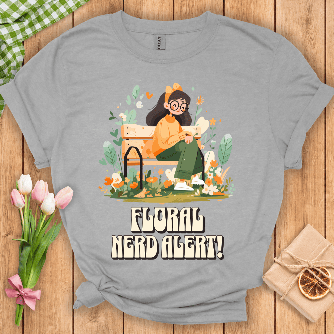 Floral Nerd Alert Unisex Tee