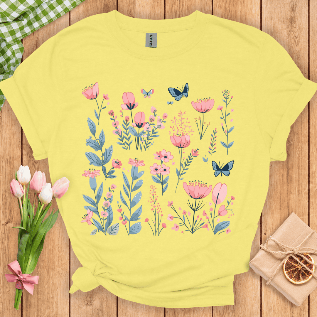 Wildflowers & Butterflies Unisex Tee