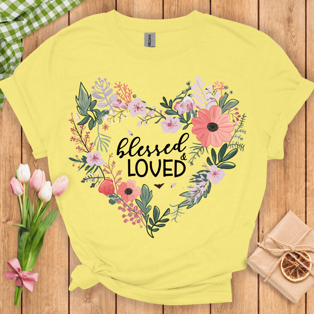 Blessed & Loved Heart Unisex Tee