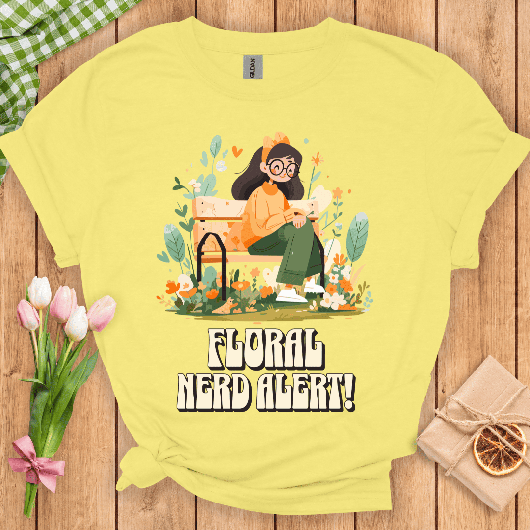 Floral Nerd Alert Unisex Tee