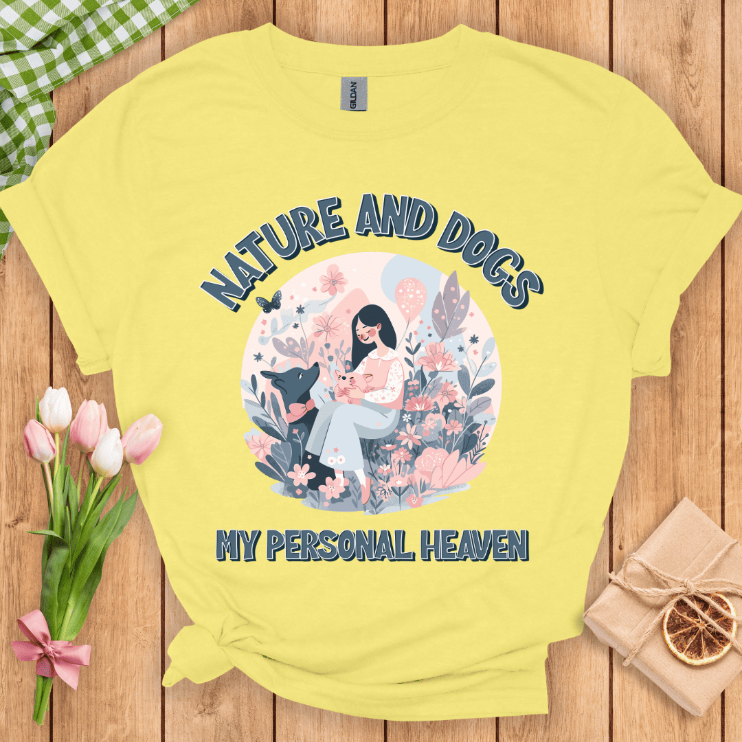 Nature and Dogs My Heaven Unisex Tee