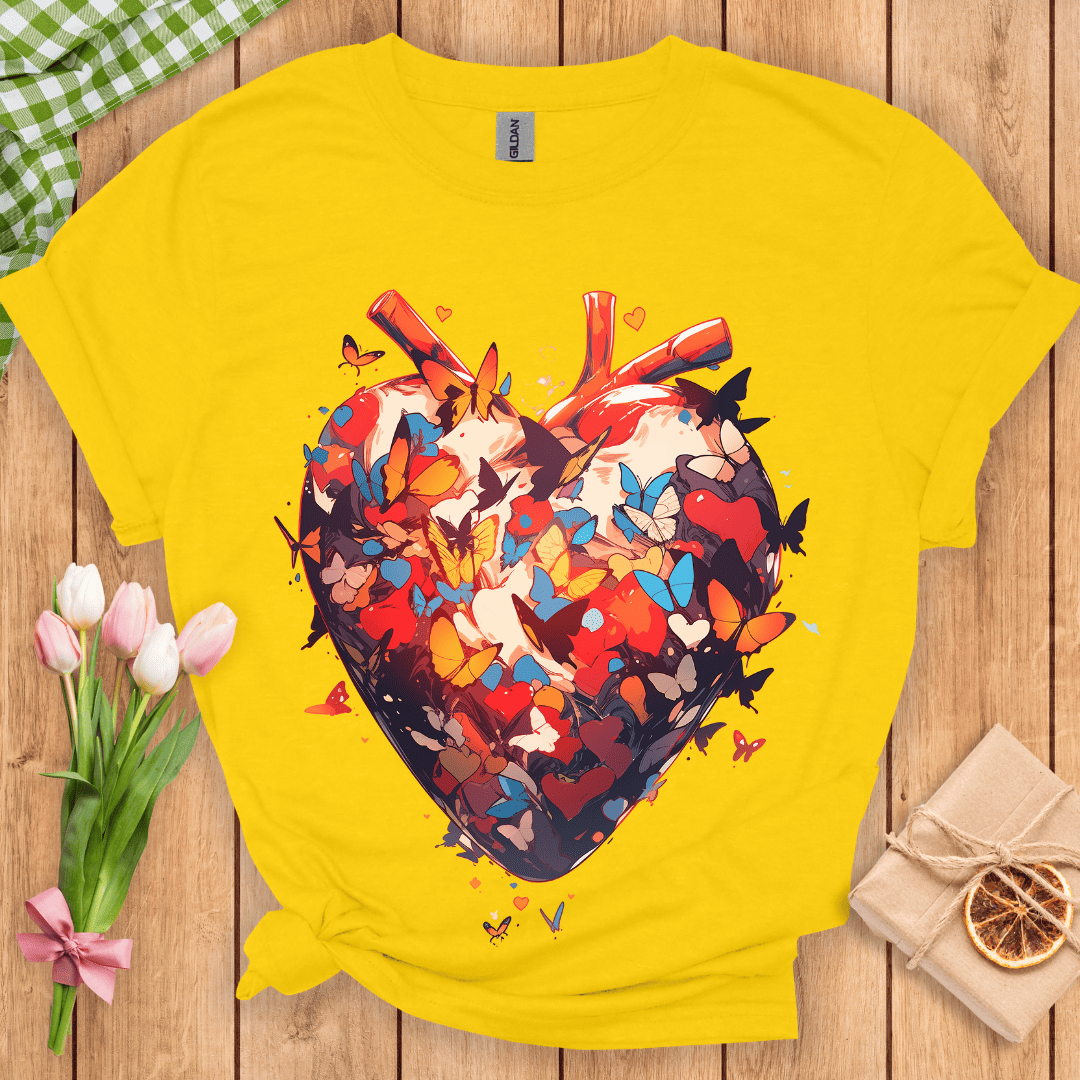 Fluttering Heartbeats Unisex Tee