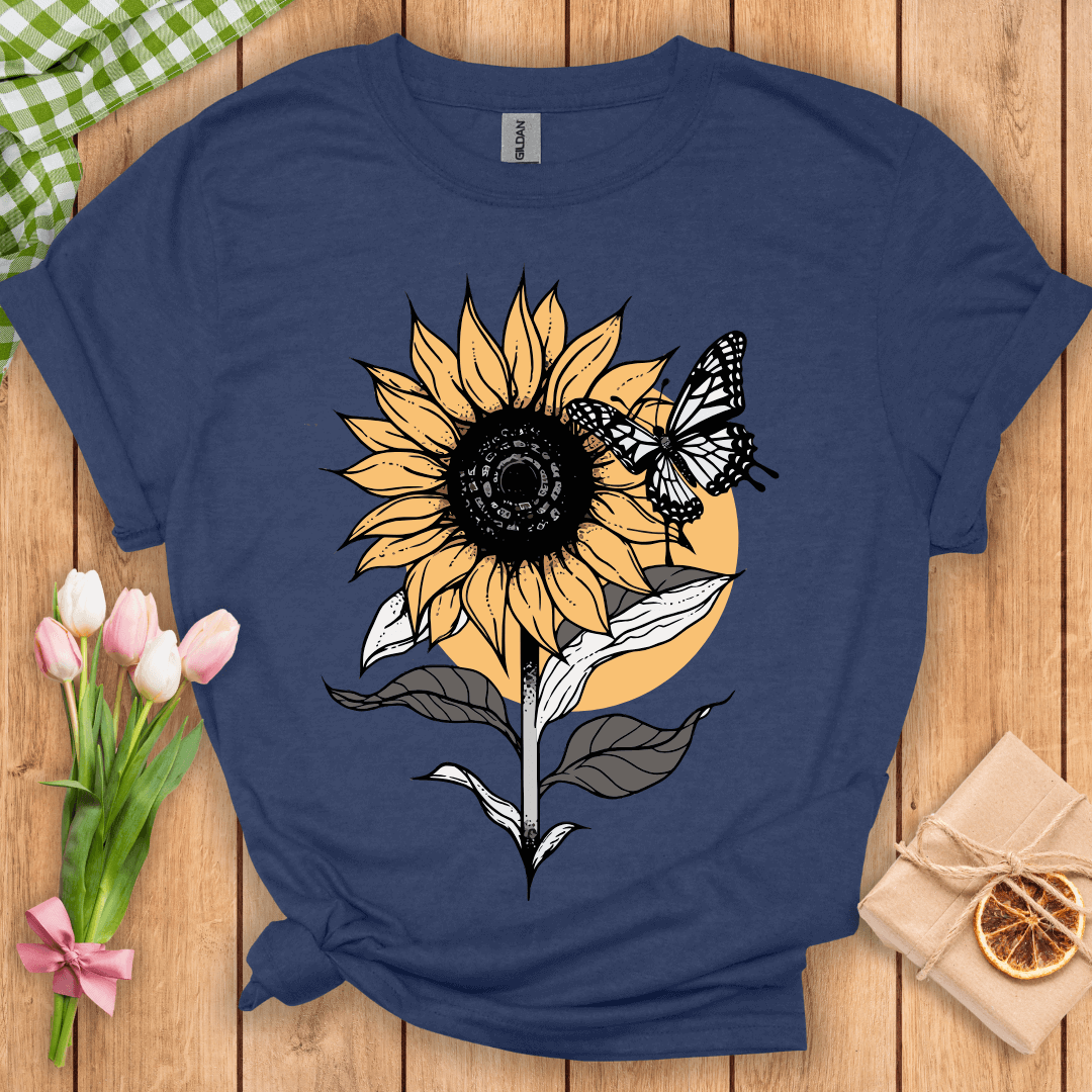 Sunflower Butterfly Unisex Tee