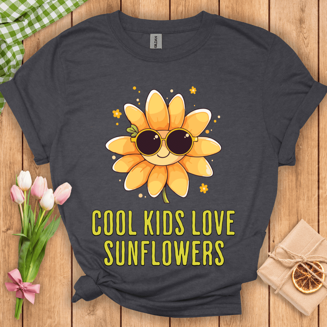 Cool Kids Love Sunflowers Unisex Tee
