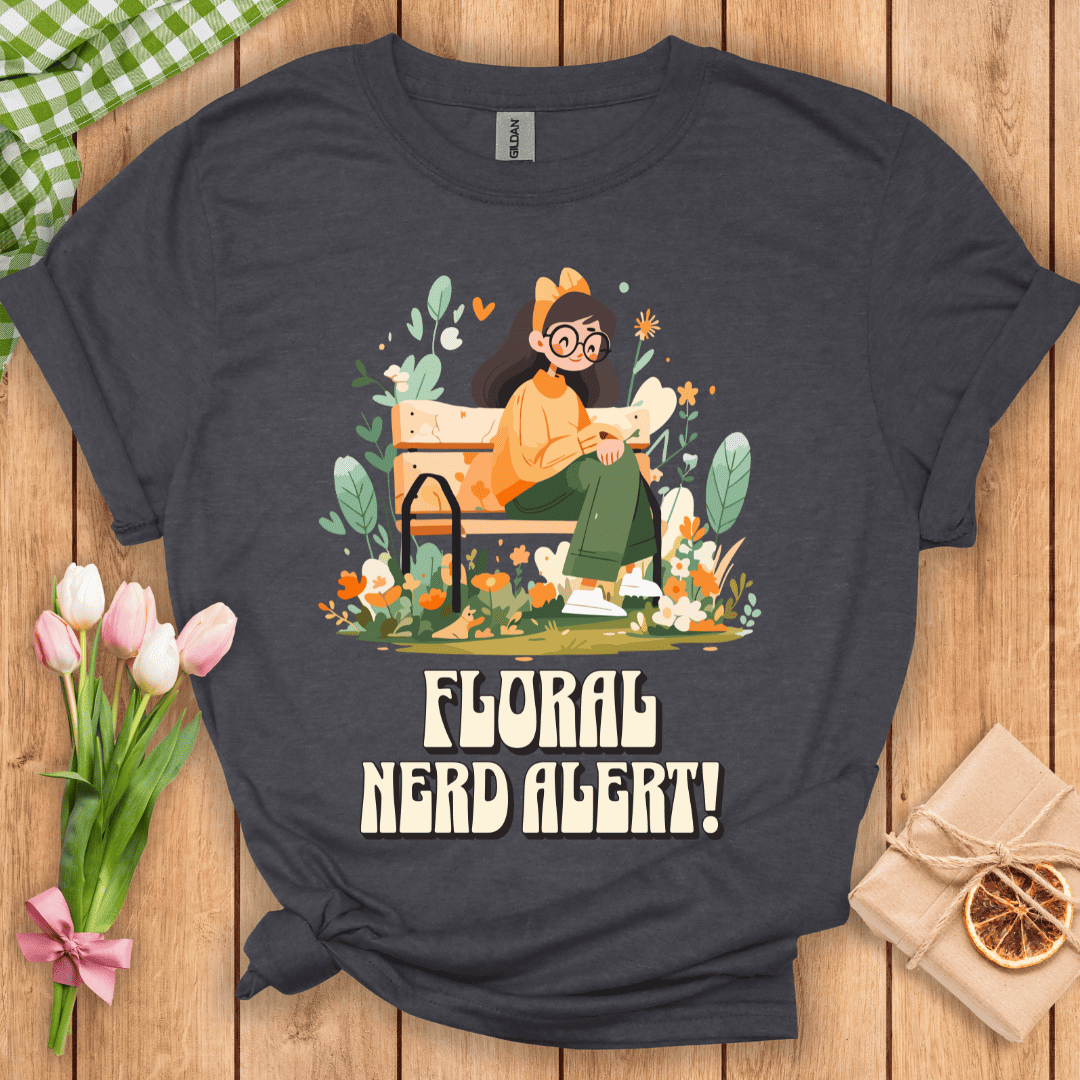 Floral Nerd Alert Unisex Tee