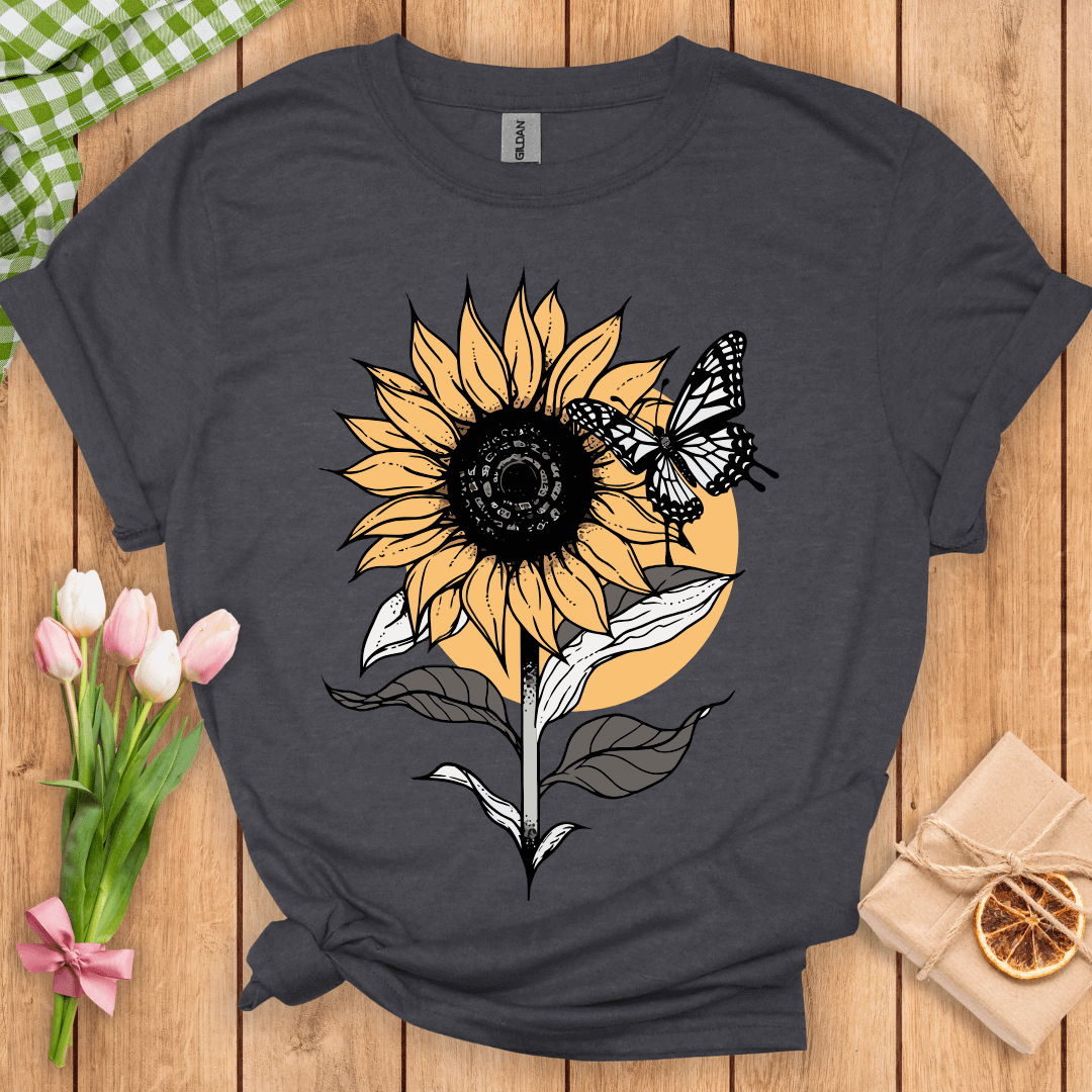 Sunflower Butterfly Unisex Tee