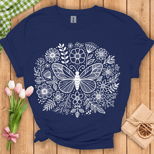 Vibing Among Flowers Unisex Tee
