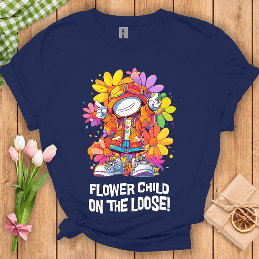 Flower Child On The Loose Unisex Tee
