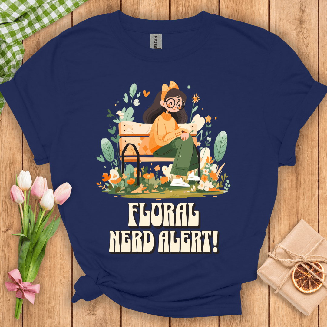 Floral Nerd Alert Unisex Tee