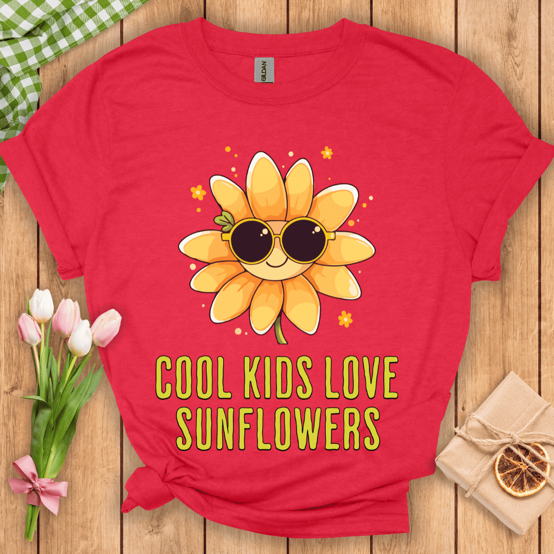 Cool Kids Love Sunflowers Unisex Tee