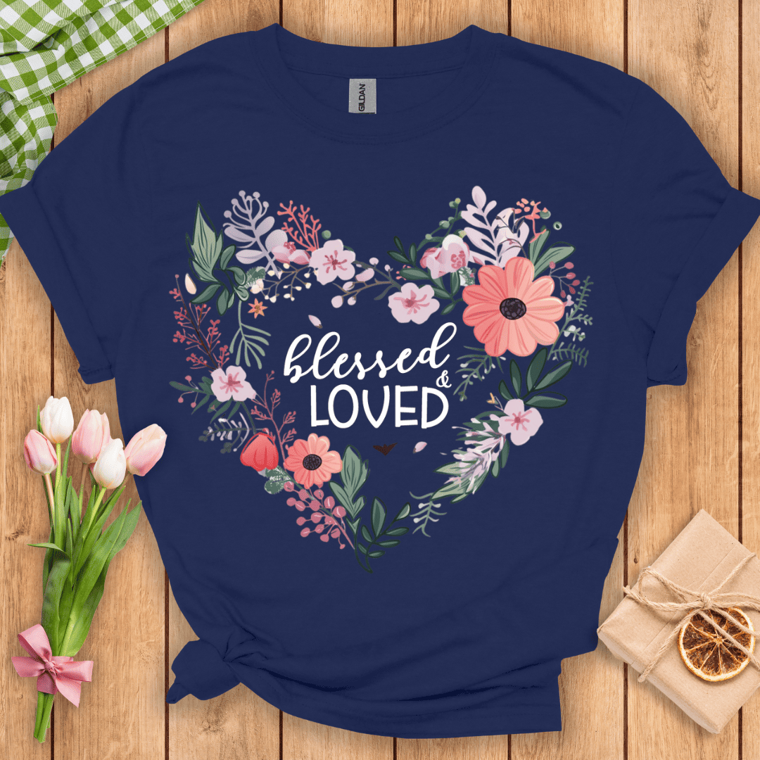 Blessed & Loved Heart Unisex Tee