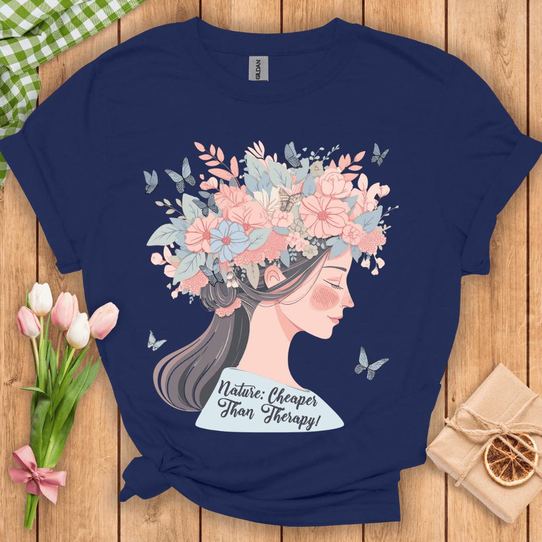Nature Cheaper Than Therapy Unisex Tee