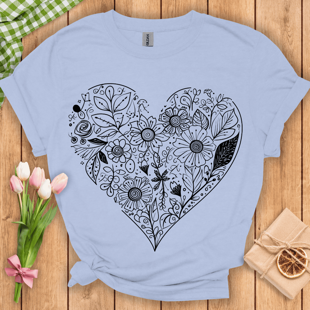 Heartful Wildflowers Unisex Tee