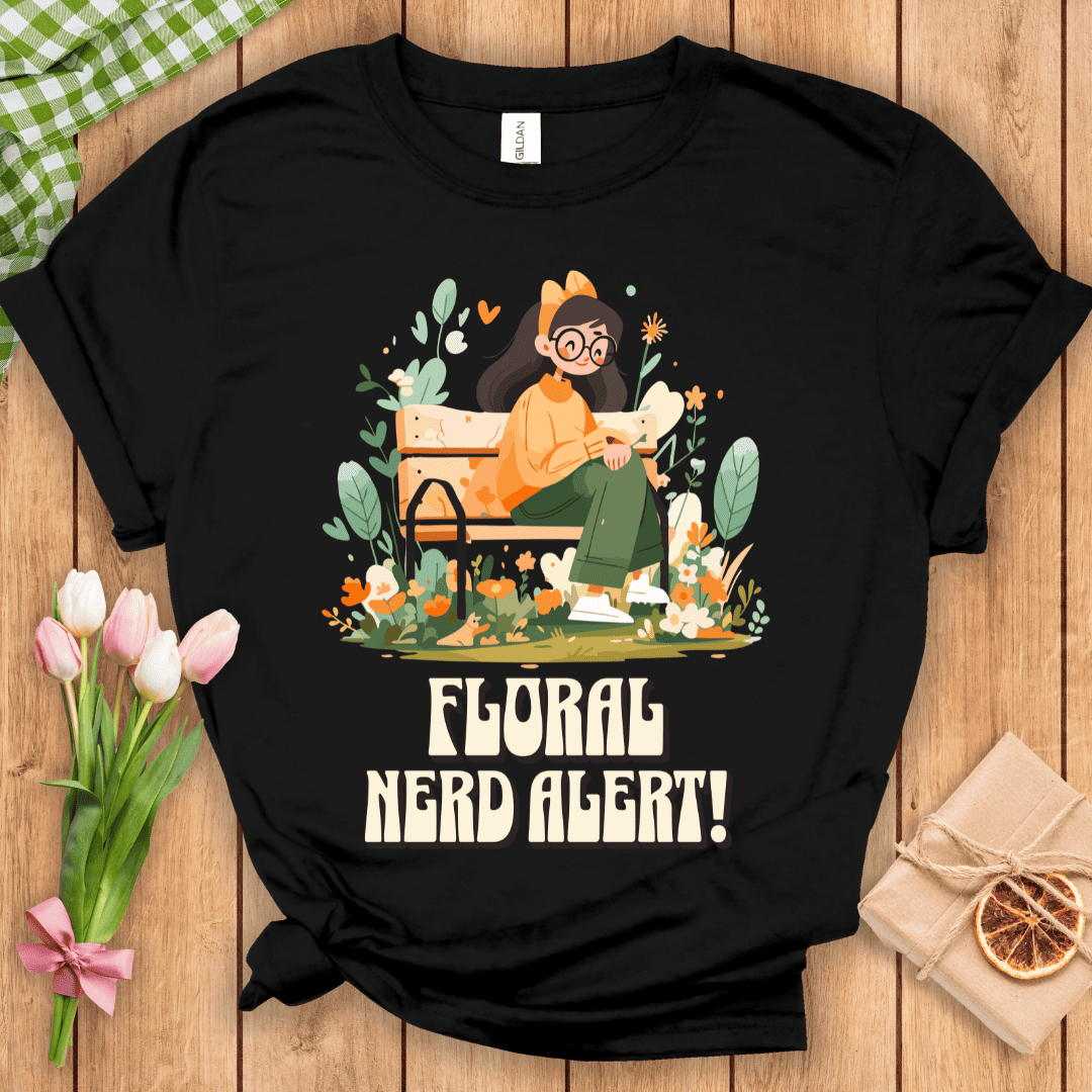 Floral Nerd Alert Unisex Tee