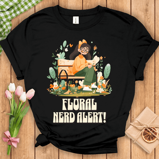 Floral Nerd Alert Unisex Tee
