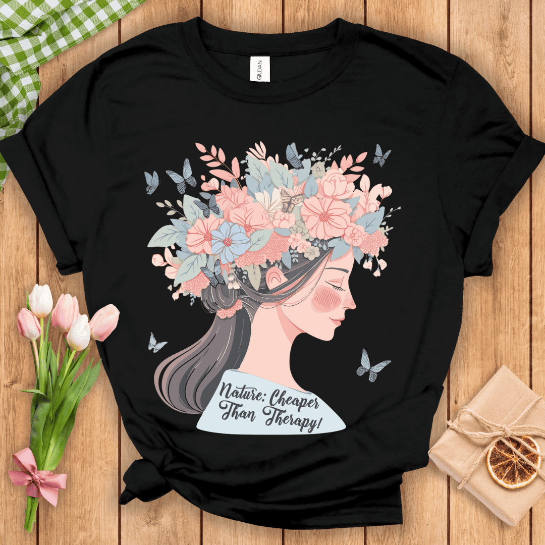 Nature Cheaper Than Therapy Unisex Tee